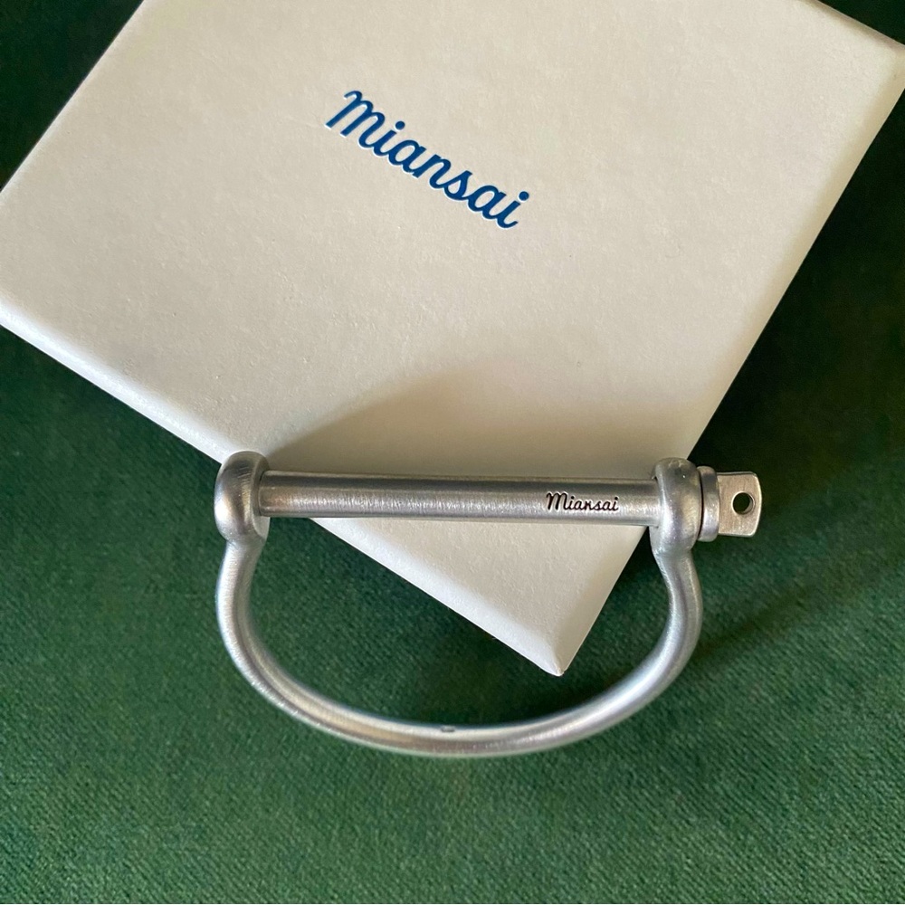 Miansai Sterling Silver Screw Cuff BNIB